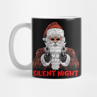 Christmas Santa Claus Guns Silent Night Santa Mug